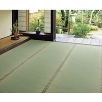 萩原 国産上敷 千曲川（ちくまがわ） 江戸間 8帖 幅3520×奥行3520mm 148003580 1枚（直送品）