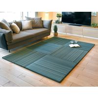 萩原 置き畳フラッタ 倉敷II 約幅820×奥行820×高さ25mm ブルー 159055000 1枚（直送品）