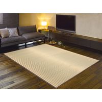 萩原 国産い草センターラグ 朝間（あさま）約幅1910×奥行1910mm 81930200 1枚（直送品）