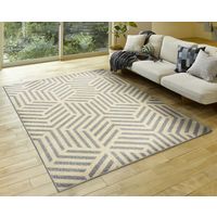 萩原 防汚撥水機能付きの国産ダイニングラグ マルシェ 約幅2200×奥行2500mm グレー 240612369 1枚（直送品）