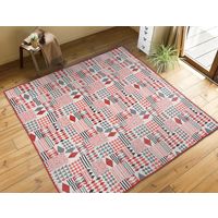 萩原 ウォッシャブル綿キルトマルチカバー ビーカー 約幅1850×奥行2400mm レッド 270067610 1枚（直送品）