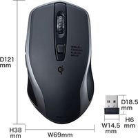 サンワサプライ ワイヤレス充電マウス MA-WBL157BK 1個（直送品）