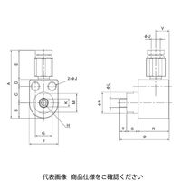 コンバム プッシュイン継手付超小形シリンダ MKYシリーズ MKYーOー4.5ー6 1個（直送品）