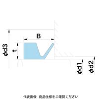 NOK オイルシール VR VR10A 1セット(15個)（直送品）