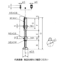 コンバム バッファ式回り止め金具付パッド NAPRTHー9.5ー25ー15ーNーT 1個（直送品）