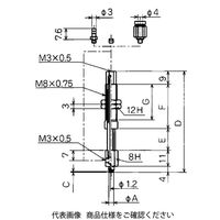 コンバム バッファ式回り止め金具付パッド NAPFTH-3.5A-3-N-O 1個（直送品）