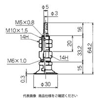 コンバム 継手付固定式金具付パッド PATKー30BーF 1個（直送品）