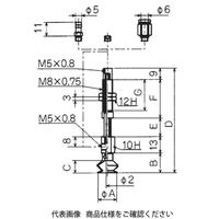 コンバム バッファ式回り止め金具付パッド NAPBTH-10A-10-N 1個（直送品）