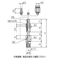 コンバム バッファ式金具付パッド NAPCYS-7-6-S 1個（直送品）