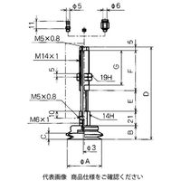 コンバム バッファ式回り止め金具付パッド NAPJTHー30ー6ーNーO 1個（直送品）