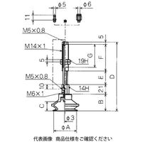 コンバム バッファ式回り止め金具付パッド NAPBYHー40ー15ーNーO 1個（直送品）