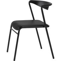 ライオン事務器 LEO スタッキングチェア LE-230S-BK 89039 1脚（直送品）