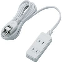 延長コード 電源タップ コンセント 3m 2ピン 3個口 ほこり防止 スイング 白 T-TST02-22330WH エレコム 1個