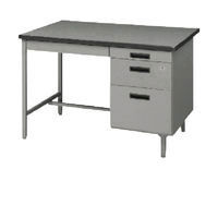 トヨセット トヨスチール 事務用デスク 片袖デスク(旧JISタイプ) 間口1060×奥行730×高さ740mm 100G-851N 1台（直送品）