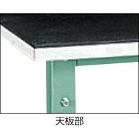 TRUSCO 軽荷重作業台(300kg)AE型 1200X600XH745 ゴムマット張り グリーン色 AE-1260G5 1台（直送品）
