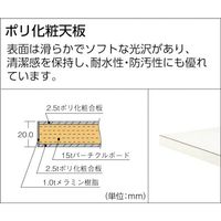 TRUSCO 軽荷重作業台(150kg)AE型 1800X900XH809 φ75キャスター付 グリーン色 AE-1809C75 1台（直送品）