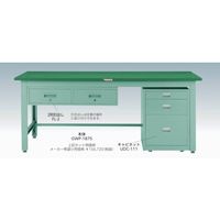 トラスコ中山 TRUSCO 中荷重作業台(800kg)GW型 1800X900XH740 2段引出付 グリーン色 GWS-1890F2 1台（直送品）
