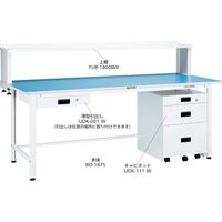 TRUSCO 軽荷重作業台(180kg)BO型 1800X900XH740 薄型1段引出付 ホワイト色 BOR-1890UDK1 1台（直送品）