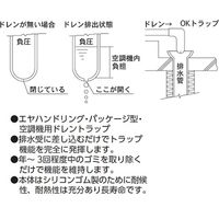 アウス OKトラップ（空調機用ドレントラップ）短エル型 OK-C25L（直送品）