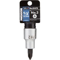 キソパワーツール （+）ソケットビット 1/2” 83470（直送品）