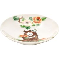 ブルーム 美濃焼 林民和ひなたの森小皿/くま・椿/small dish/9.5×1.5cm/日本 16614 1セット（10枚：5枚入×2箱）（直送品）