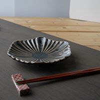 ブルーム 美濃焼 孔雀（くじゃく）中皿/茶色/19×3.5cm/日本 60574 1セット（4枚：2枚入×2箱）（直送品）