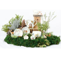 ブルーム 美濃焼 林民和ひなたの森マグカップ/mugcup/きつね・桔梗/9×9cm/日本 16585 1セット（4個：1個入×4箱）（直送品）