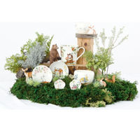 ブルーム 美濃焼 林民和ひなたの森マグカップ/mugcup/うさぎ・桜/9×9cm/日本 16586 1セット（4個：1個入×4箱）（直送品）