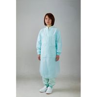 川西工業 ポリエチレン袖付エプロン #4442ブルー（直送品）