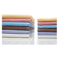 オーミケンシ ボーダー入バスタオル サックス 10400207（直送品）