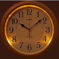 CASIO（カシオ）掛け時計 [電波 ステップ 秒針停止 夜見えライト] 直径340mm IQ-1150NJ-5JF 1個（直送品）