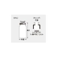 シリンジバイアル(茶)+穴あきキャップ(黒)+PTFE/シリコンパッキン 組合せセット 100組入 SYー2 255056 1箱(100組)（直送品）