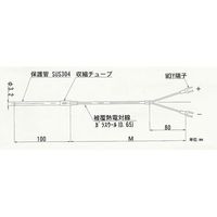 日本電測 リード線形熱電対 TN5-2M 1個 62-9866-29（直送品）