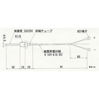 日本電測 ネジ付熱電対 TN6-4M 1個 62-9866-35（直送品）