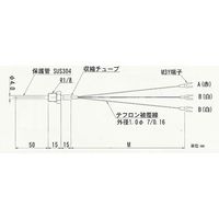 日本電測 ネジ付白金測温抵抗体 RN6-2M 1個 62-9866-17（直送品）