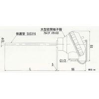 日本電測 端子箱形熱電対 TN3-15-100 1個 62-9868-17（直送品）