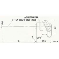 日本電測 端子箱形シース熱電対 TN2-3.2-50 1個 62-9867-88（直送品）
