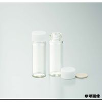 ねじ口瓶(無色)+メラミンキャップ(白)+フッ素PTFE/ニトリルパッキン 組合せセット 100組入 Sー09B 250185（直送品）