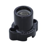 朝日電器 丸型レセップ E17 ブラック SB-1713H(BK) 1個 62-8564-49（直送品）