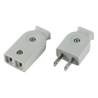 朝日電器 平形コネクター グレー A-21H(GY) 1個 62-8564-70（直送品）