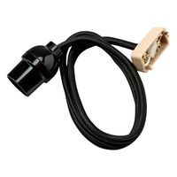 朝日電器 コードセット100 ブラック KP-10H(BK) 1個 62-8564-81（直送品）