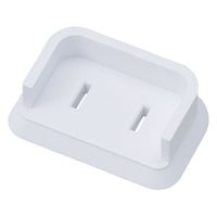 朝日電器 安全プラグカバー (L型/ムービープラグ両用タイプ) AN-202B(W) 1個(4個) 62-8564-16（直送品）