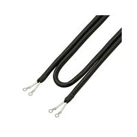 朝日電器 丸打コード2m ブラック RF-2H(BK) 1個 62-8564-11（直送品）