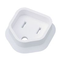 朝日電器 安全プラグカバー (接地2Pタイプ) AN-203B(W) 1個(2個) 62-8564-17（直送品）