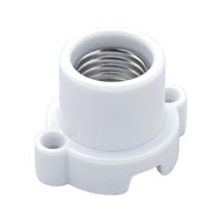 朝日電器 丸型レセップ E26 ホワイト SB-2617H(W) 1個 62-8564-44（直送品）