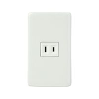 朝日電器 エレガント シングルコンセント B-1950H 1個 62-8569-90（直送品）