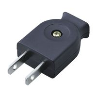 朝日電器 平型キャップ ブラック A-25H(BK) 1個 62-8563-75（直送品）