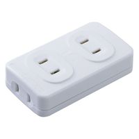 朝日電器 テーブルタップ 3P ホワイト A-41H(W) 1個 62-8563-77（直送品）