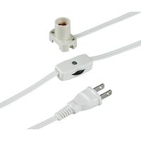 朝日電器 コード付きソケット KP-M1215NH(W) 1個 62-8565-10（直送品）