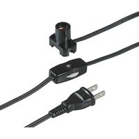 朝日電器 コード付きソケット KP-M1215NH(BK) 1個 62-8565-11（直送品）